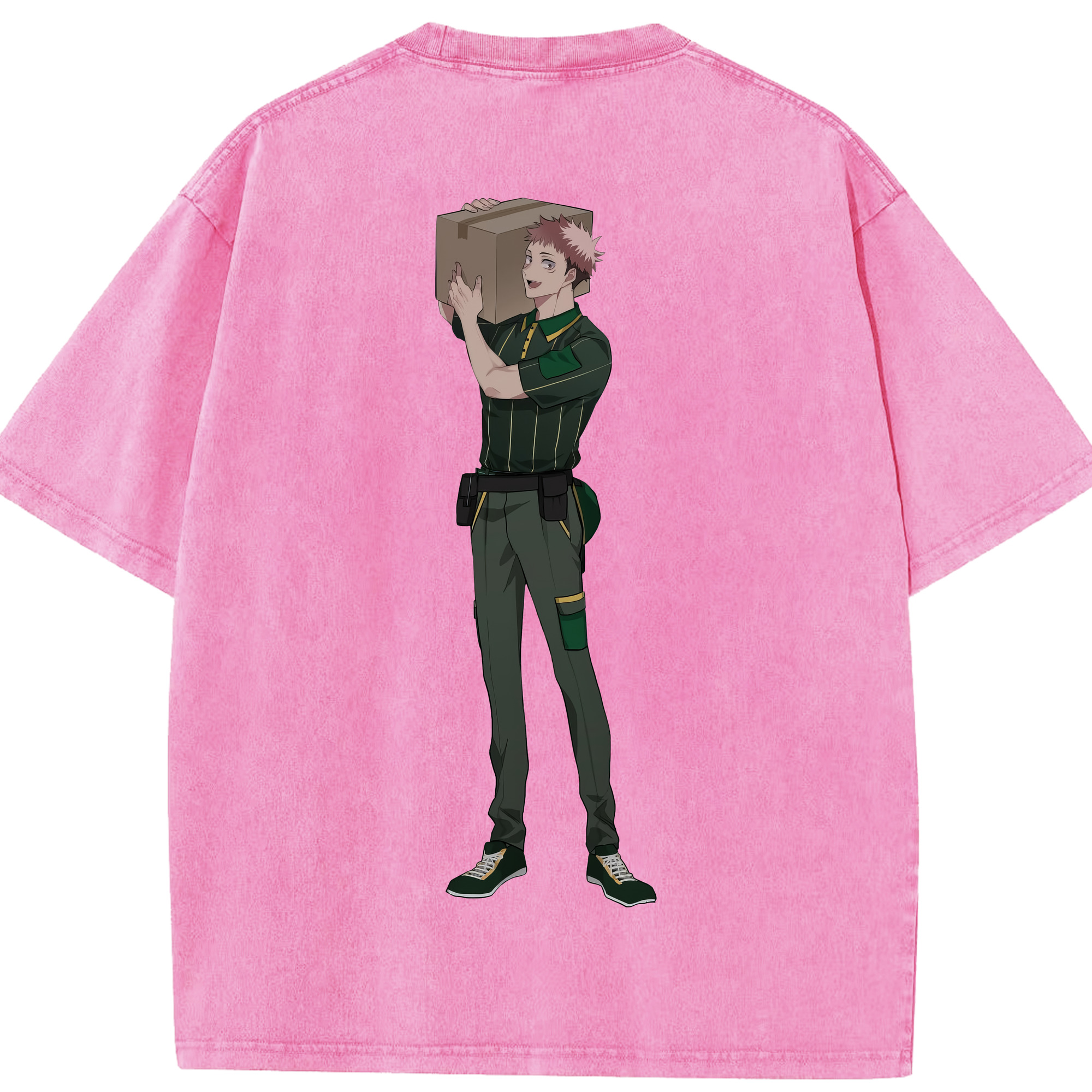 （画像用） 呪術廻戦 Jujutsu Kaisen 綿100% ヴィンテージ風 半袖Tシャツ（背面プリント）